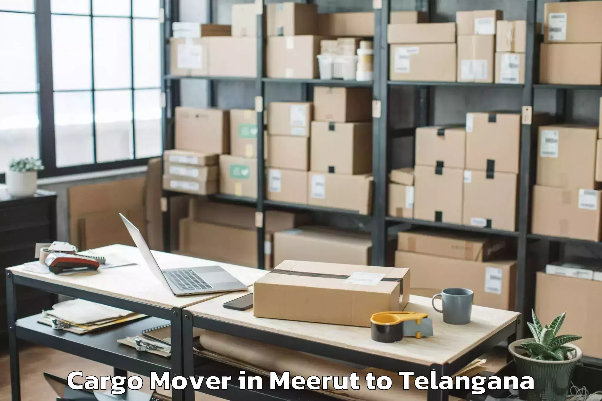 Trusted Meerut to Shaikpet Cargo Mover